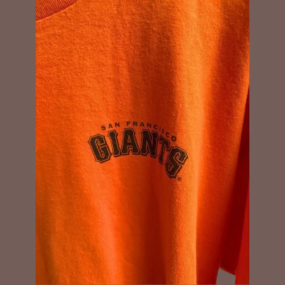 San Francisco Giants T-Shirt | Orange Promo Graphic | Size L | Vintage
